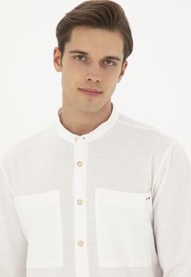 Erkek Ekru Örme Hırka - 50282234041