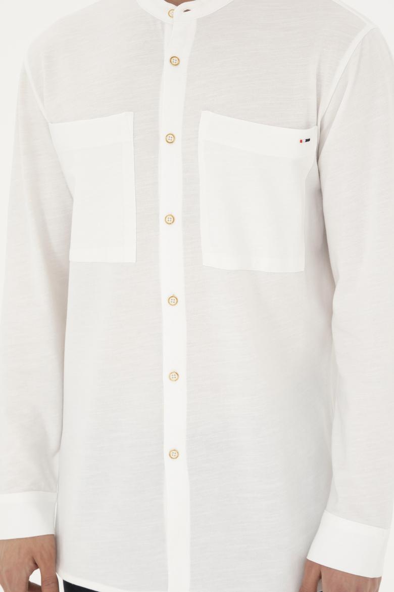 Erkek Ekru Örme Hırka - 50282234041