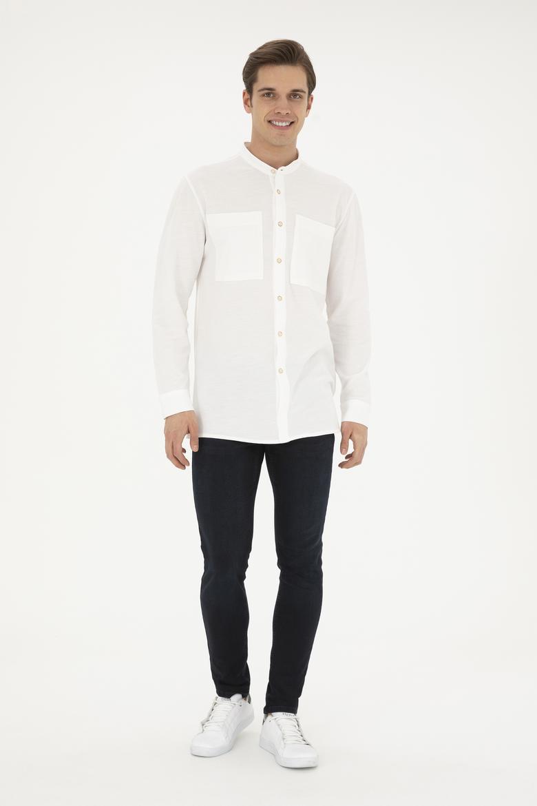 Erkek Ekru Örme Hırka - 50282234041