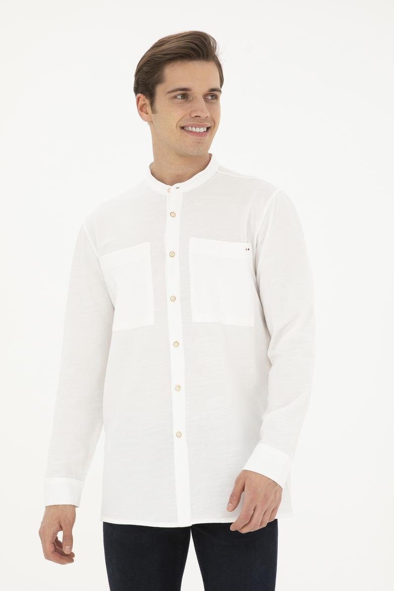 Erkek Ekru Örme Hırka - 50282234041