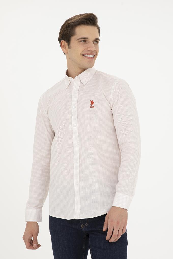 Erkek Pudra Uzun Kollu Gömlek