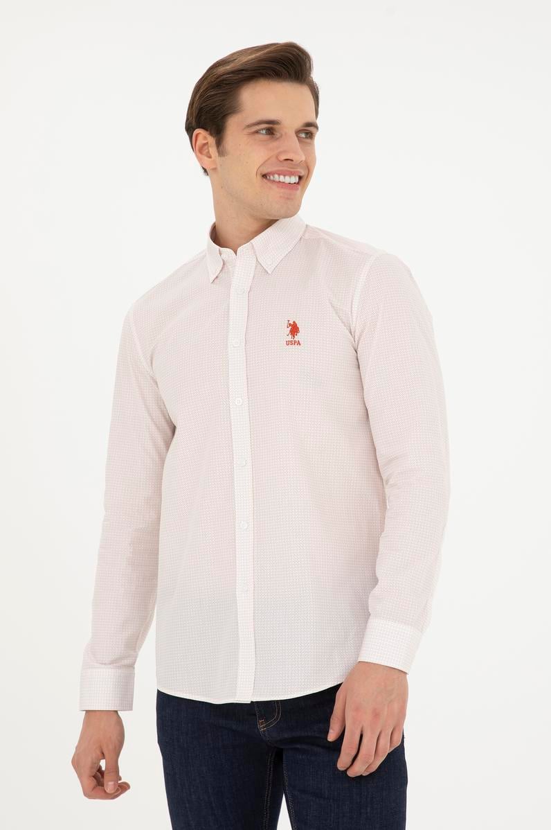 Erkek Pudra Uzun Kollu Gömlek