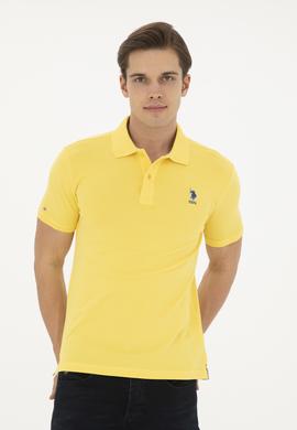 Erkek Açık Sarı Basic Tişört - 50250001001