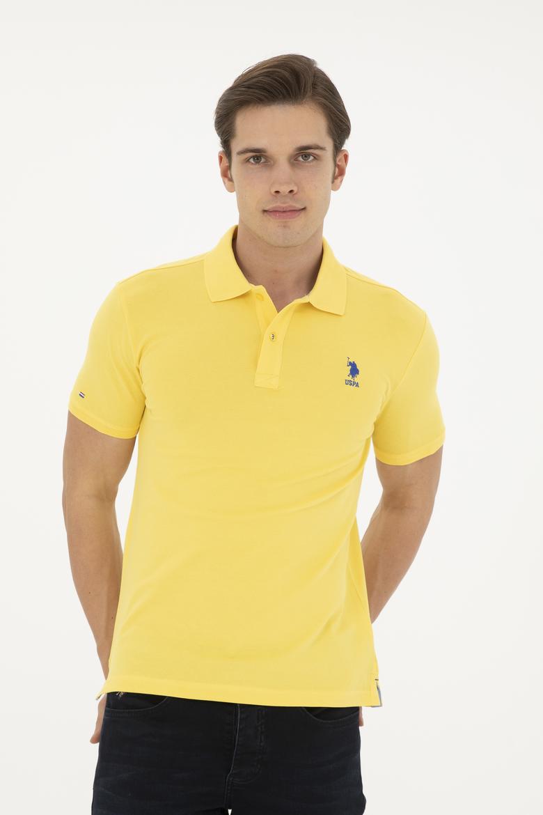 Erkek Açık Sarı Basic Tişört