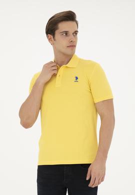 Erkek Açık Sarı Basic Tişört - 50250001001