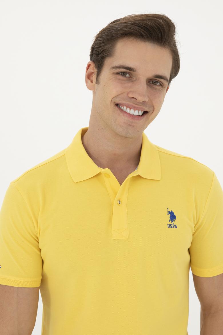 Erkek Açık Sarı Basic Tişört - 50250001001