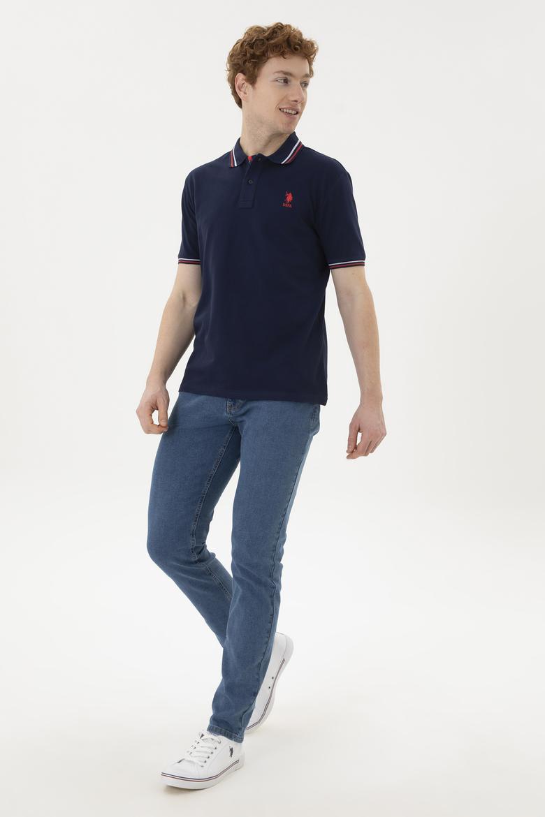 Erkek Lacivert Basic Tişört - 50284639024