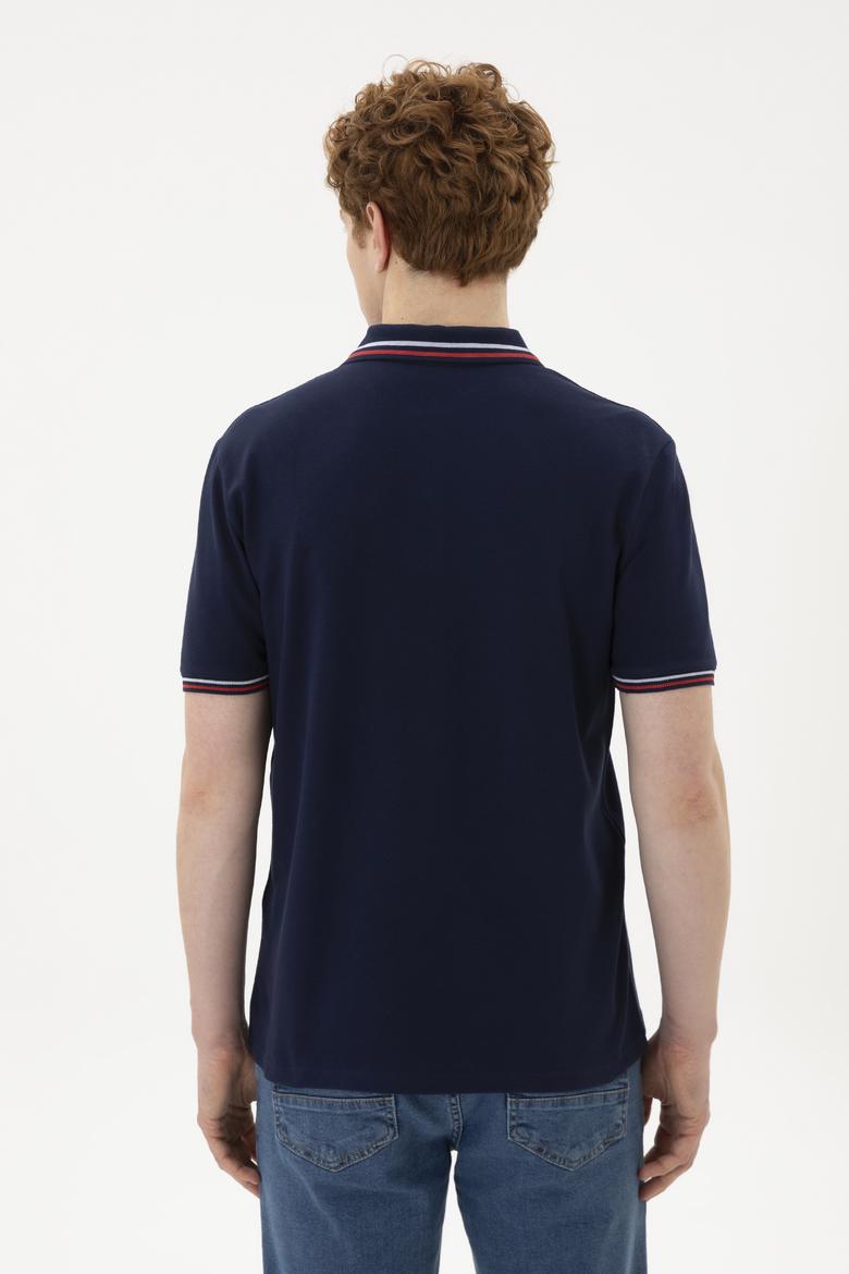 Erkek Lacivert Basic Tişört - 50284639024