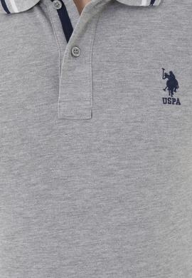 Erkek Gri Melanj Basic Tişört - 50284639133