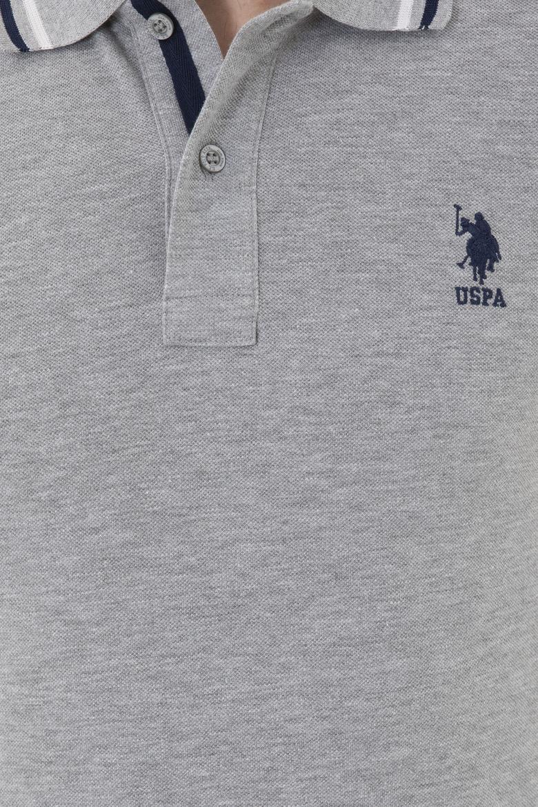 Erkek Gri Melanj Basic Tişört - 50284639133