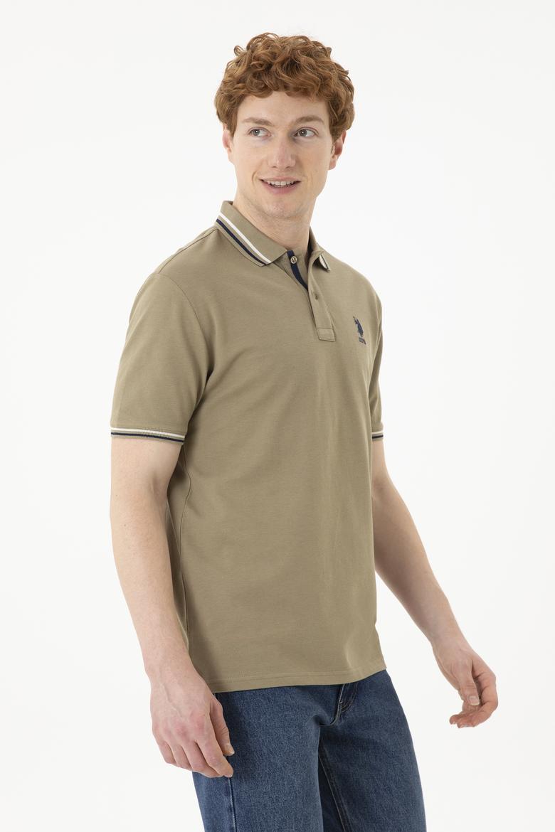 Erkek Haki Basic Tişört - 50284639181