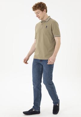 Erkek Haki Basic Tişört - 50284639181