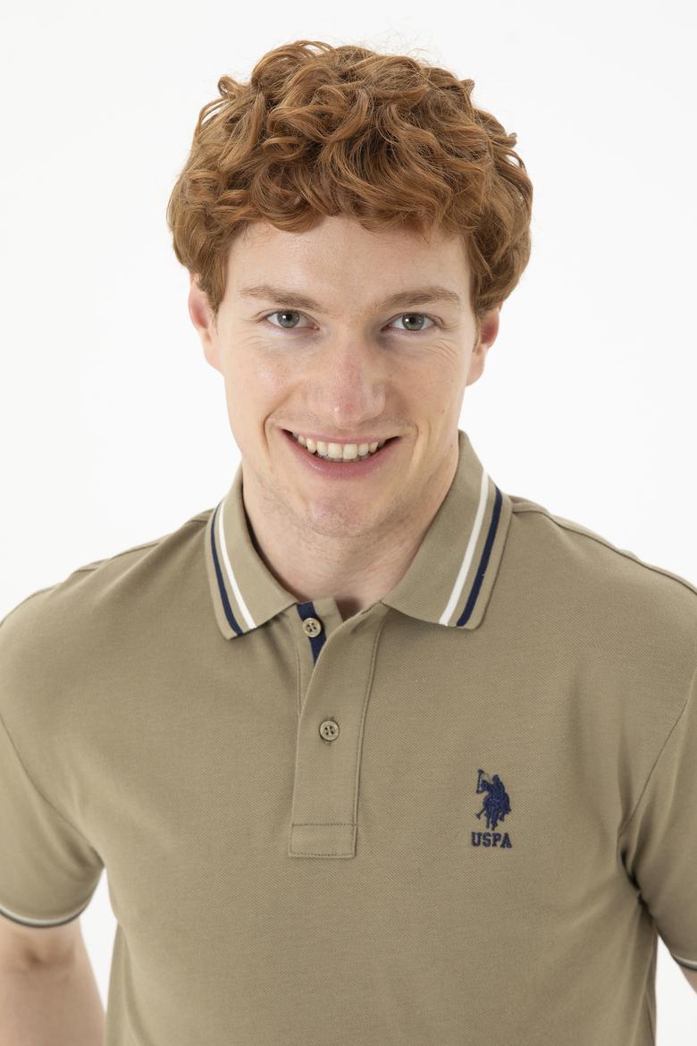 Erkek Haki Basic Tişört - 50284639181