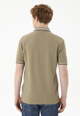 Erkek Haki Basic Tişört - 50284639181