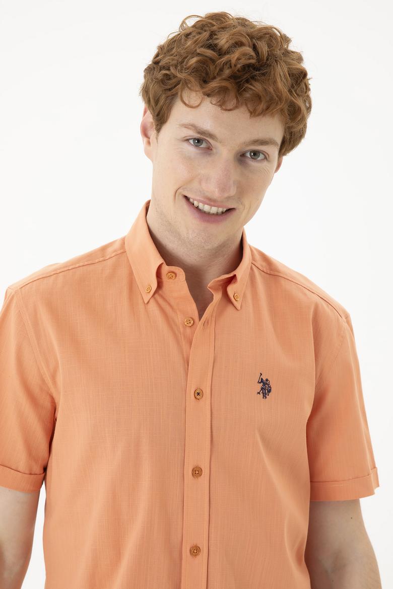 Erkek Kiremit Kısa Kollu Gömlek - 50288646043