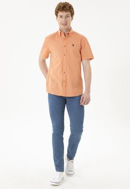 Erkek Kiremit Kısa Kollu Gömlek - 50288646043