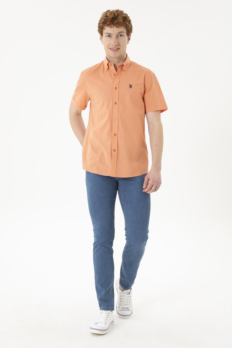Erkek Kiremit Kısa Kollu Gömlek - 50288646043