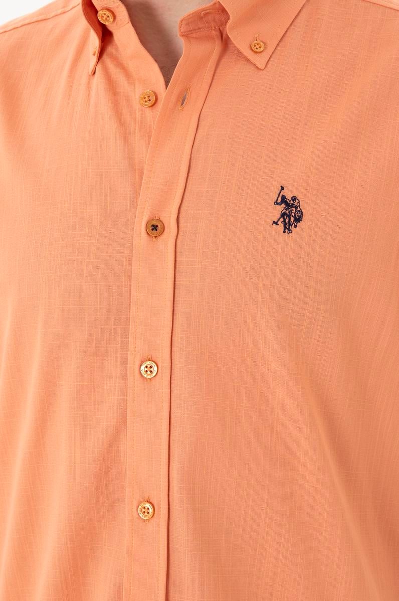 Erkek Kiremit Kısa Kollu Gömlek