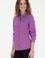 Kadın Mor Uzun Kollu Basic Gömlek