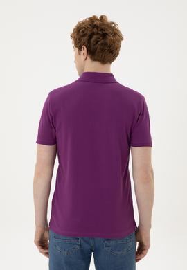 Erkek Mor Basic Tişört - 50267944080