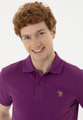 Erkek Mor Basic Tişört - 50267944080