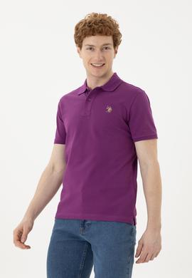 Erkek Mor Basic Tişört - 50267944080