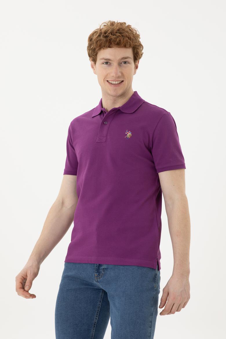 Erkek Mor Basic Tişört - 50267944080