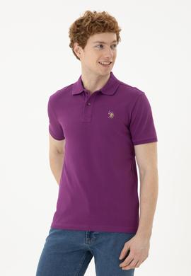 Erkek Mor Basic Tişört - 50267944080