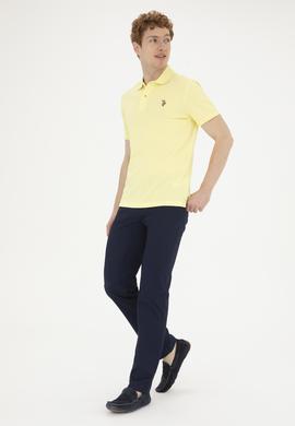 Erkek Açık Sarı Basic Tişört - 50267944100