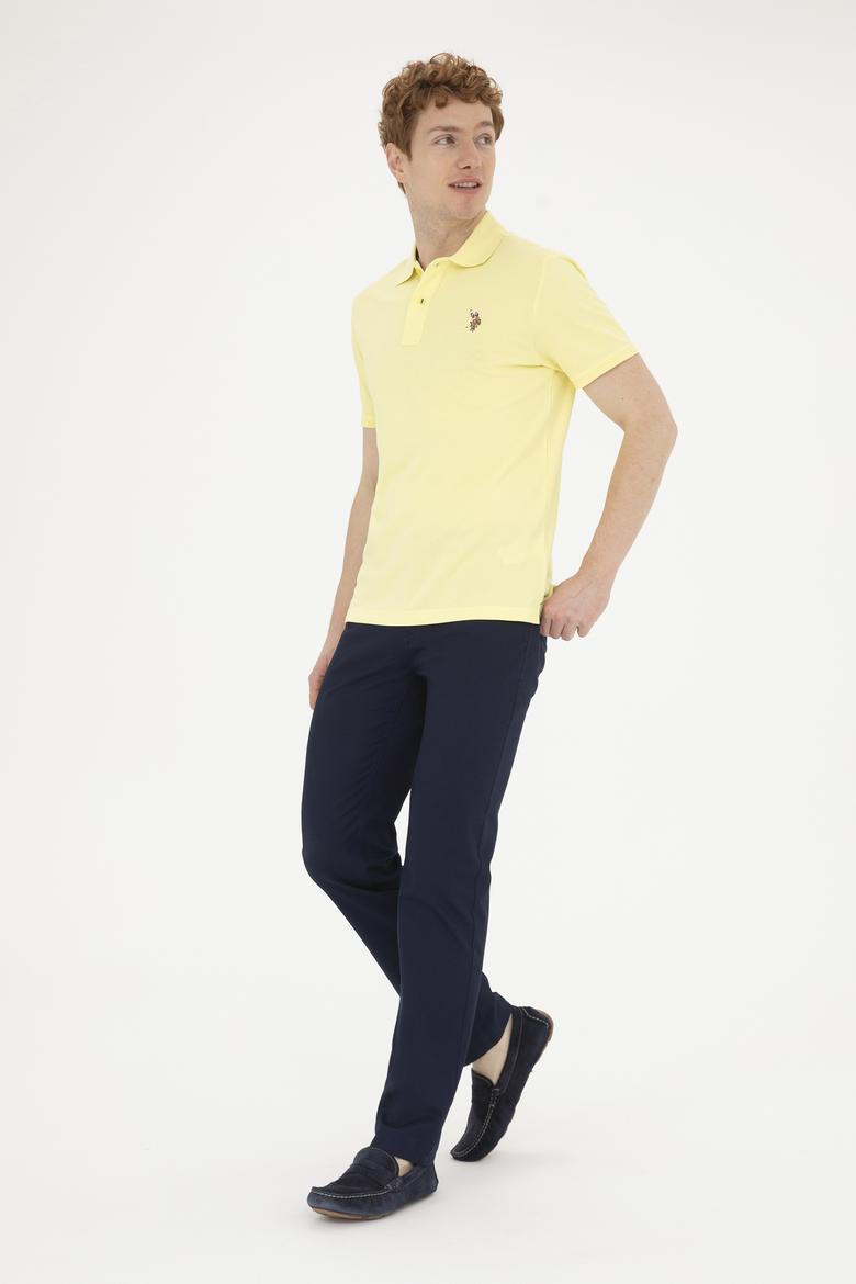 Erkek Açık Sarı Basic Tişört - 50267944100