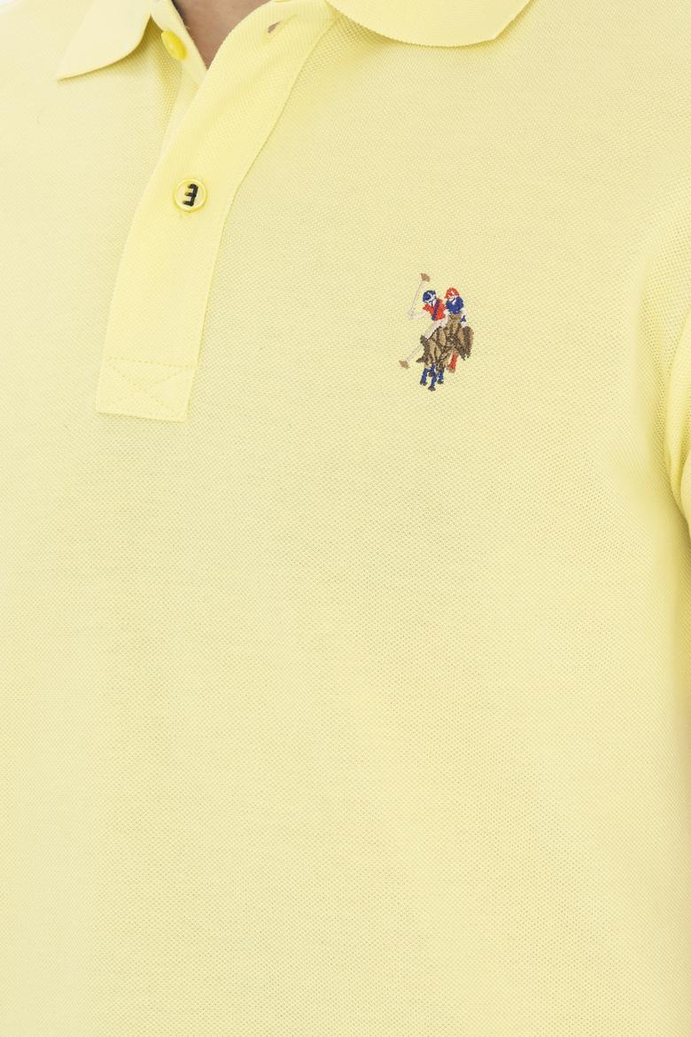 Erkek Açık Sarı Basic Tişört - 50267944100