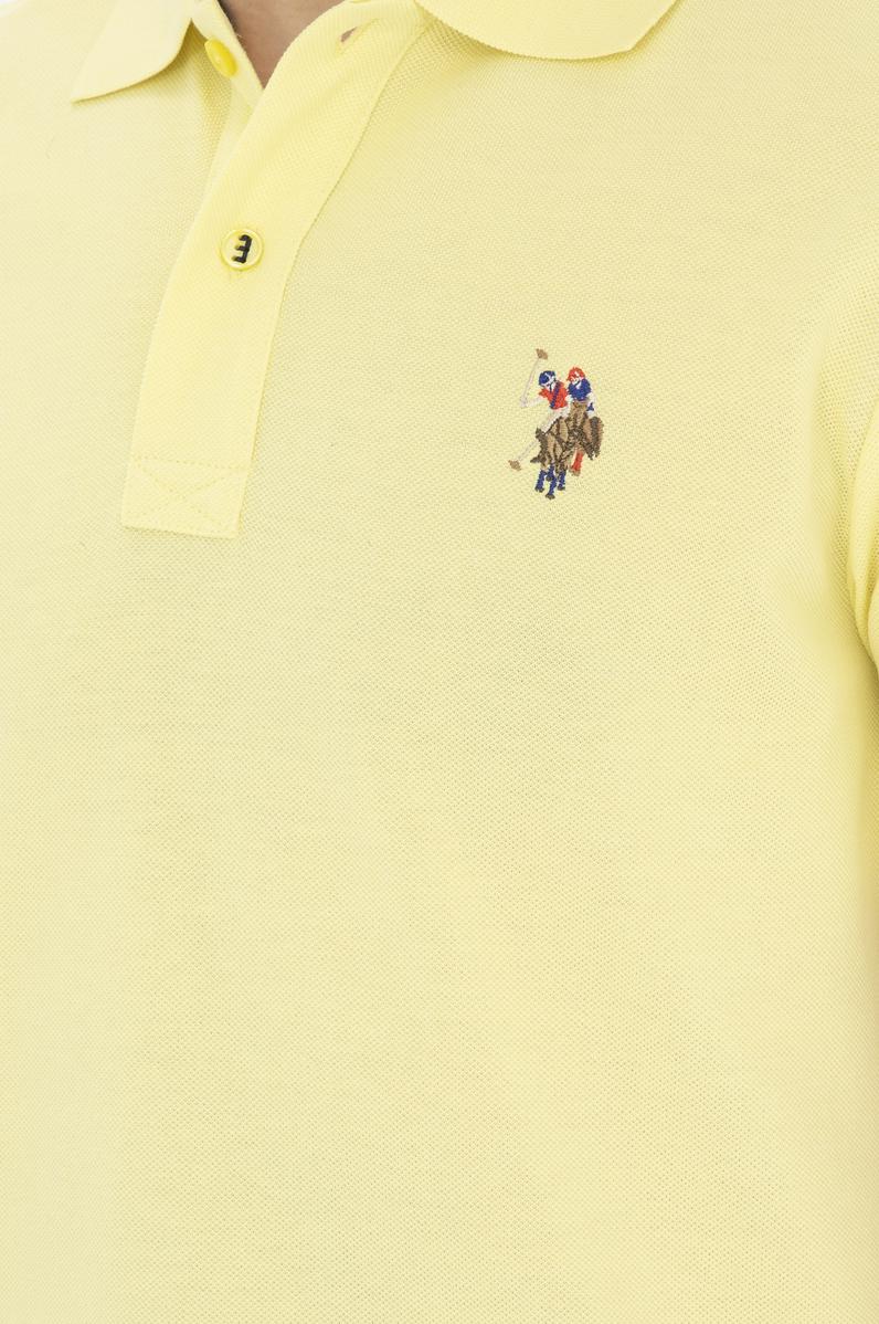 Erkek Açık Sarı Basic Tişört