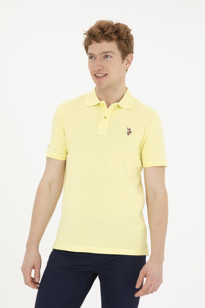 Erkek Açık Sarı Basic Tişört - 50267944100