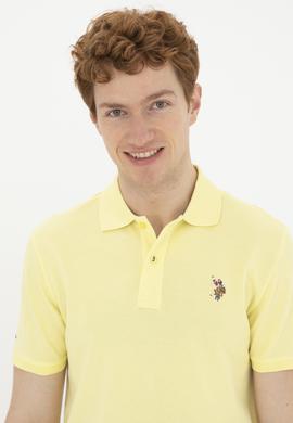 Erkek Açık Sarı Basic Tişört - 50267944100