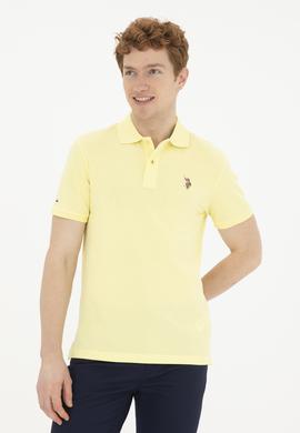 Erkek Açık Sarı Basic Tişört - 50267944100