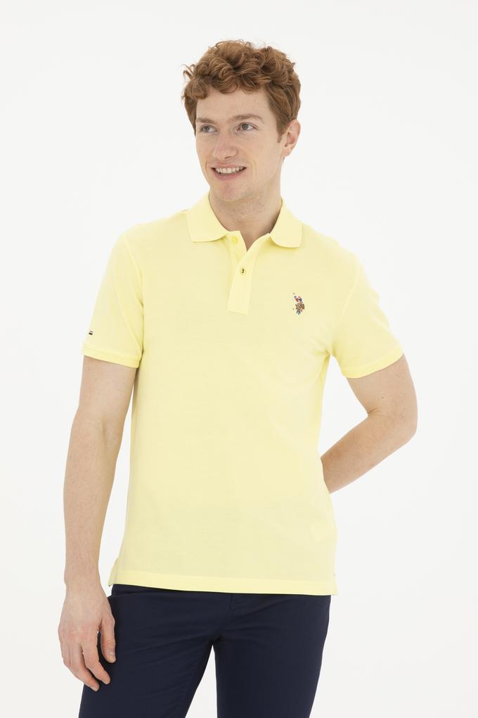 Erkek Açık Sarı Basic Tişört