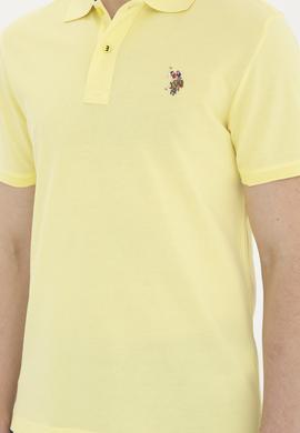 Erkek Açık Sarı Basic Tişört - 50267944100