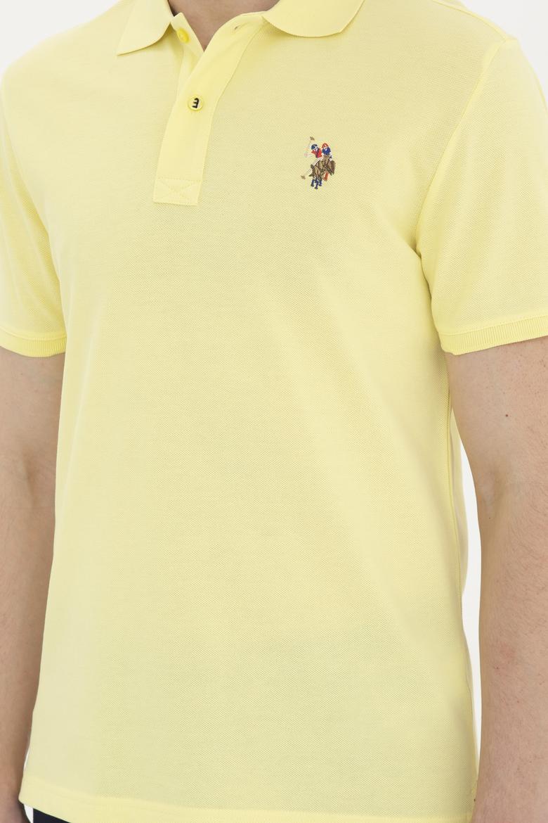 Erkek Açık Sarı Basic Tişört - 50267944100