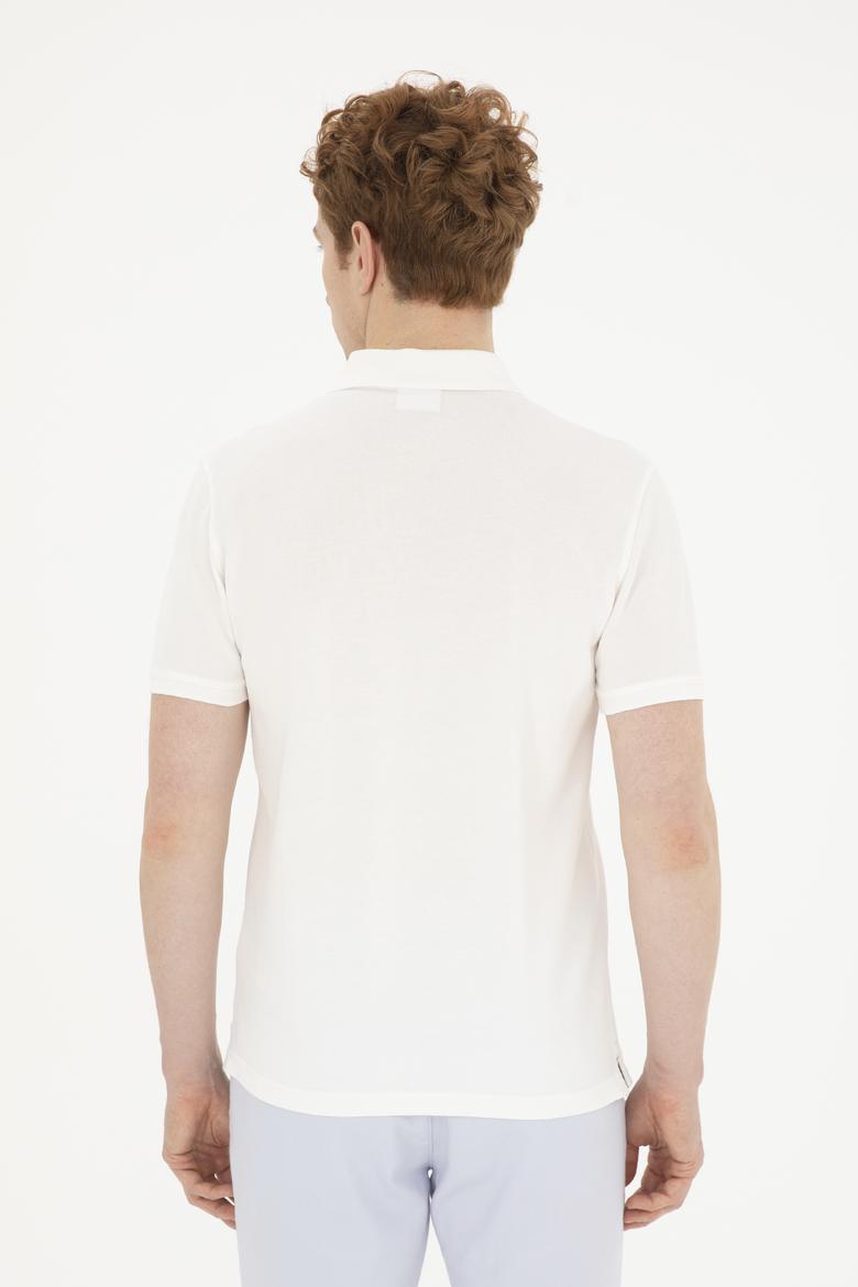 Erkek Ekru Basic Tişört - 50267944130