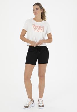 Kadın Siyah Örme Şort - 50285885029