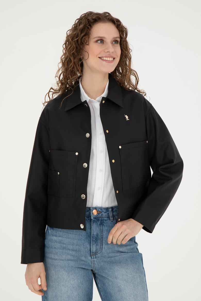 Kadın Siyah Deri Ceket