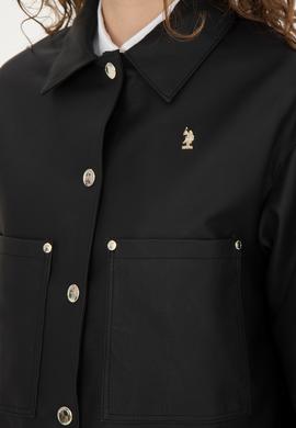 Kadın Siyah Deri Ceket - 50288622003