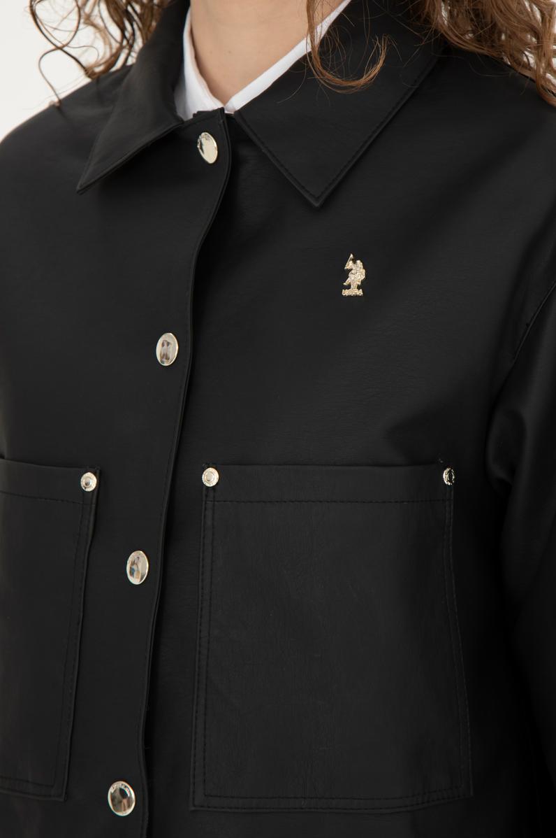 Kadın Siyah Deri Ceket