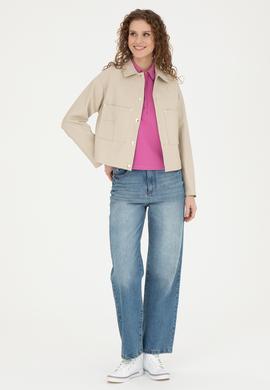 Kadın Taş Deri Ceket - 50288622012