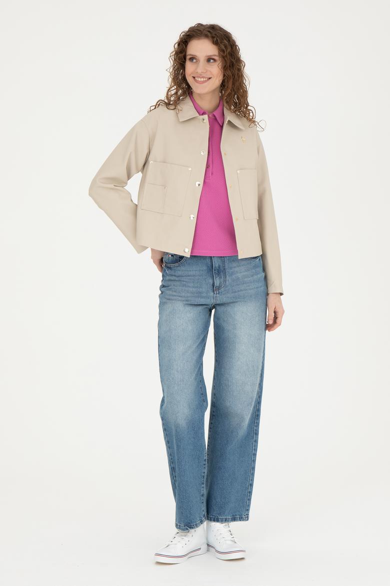 Kadın Taş Deri Ceket - 50288622012