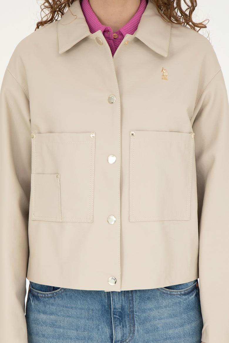 Kadın Taş Deri Ceket - 50288622012