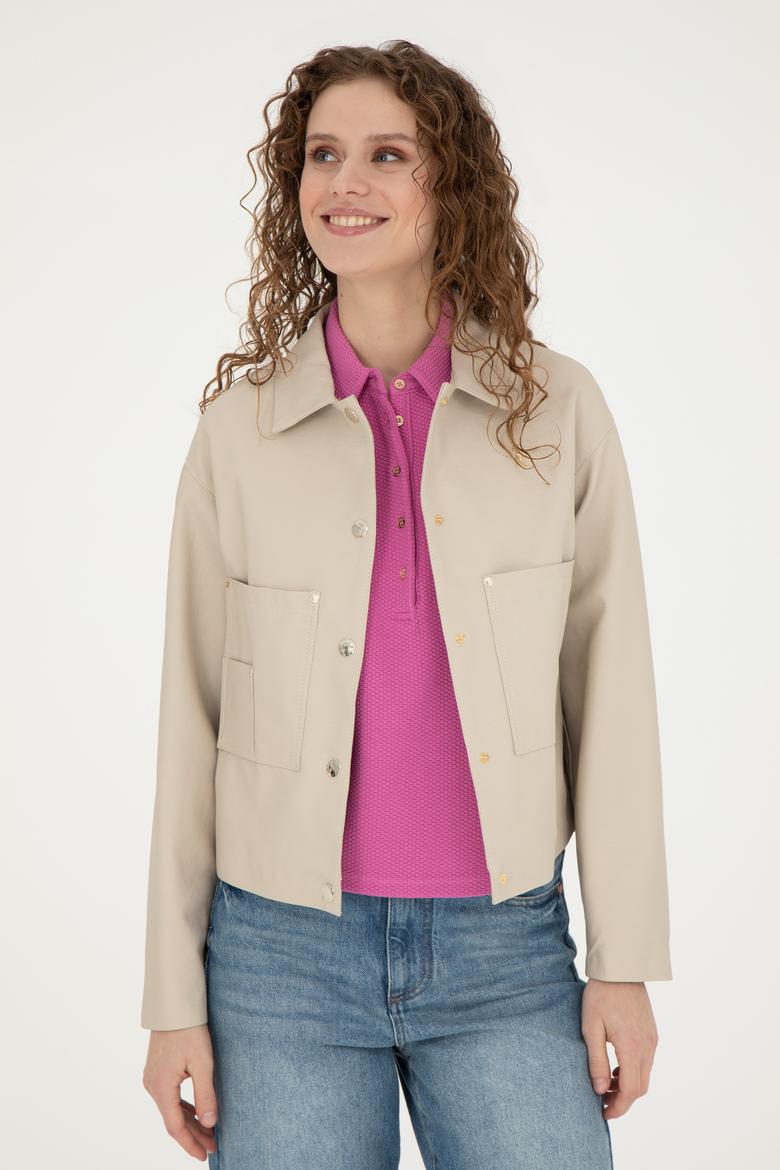 Kadın Taş Deri Ceket - 50288622012