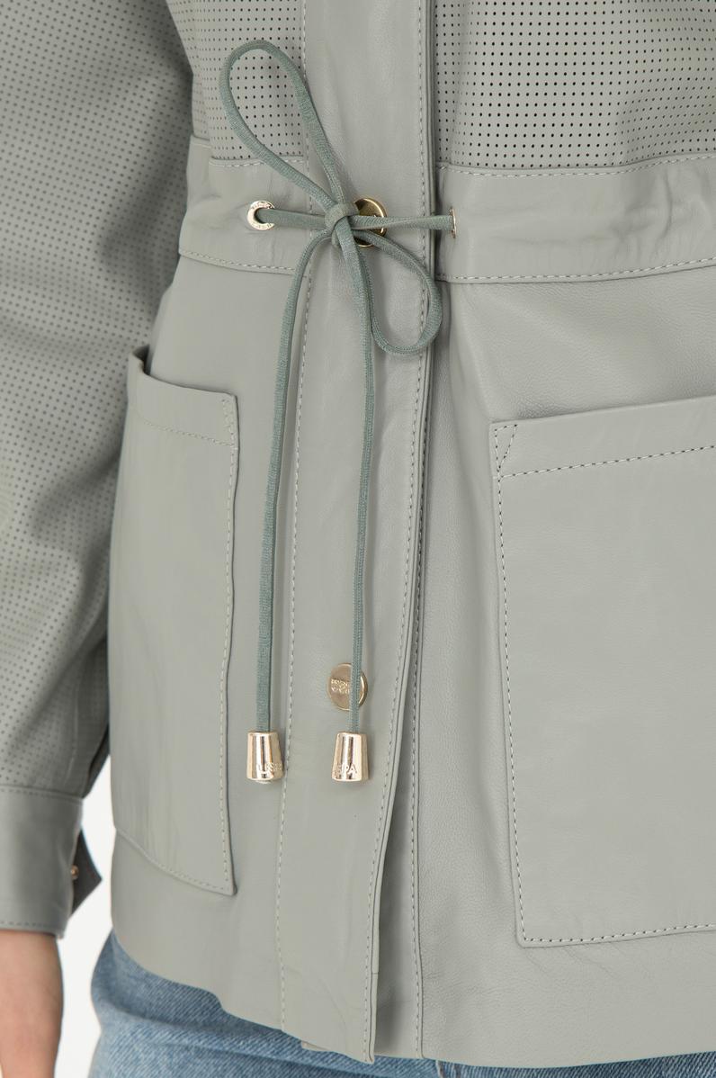 Kadın Mint Deri Ceket