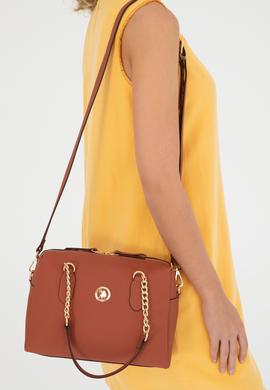 Kadın Kiremit Omuz Çantası - 50293653003