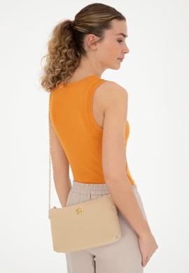Kadın Bej Çıkarılabilir Askılı Kanvas El Çantası - 50293661001